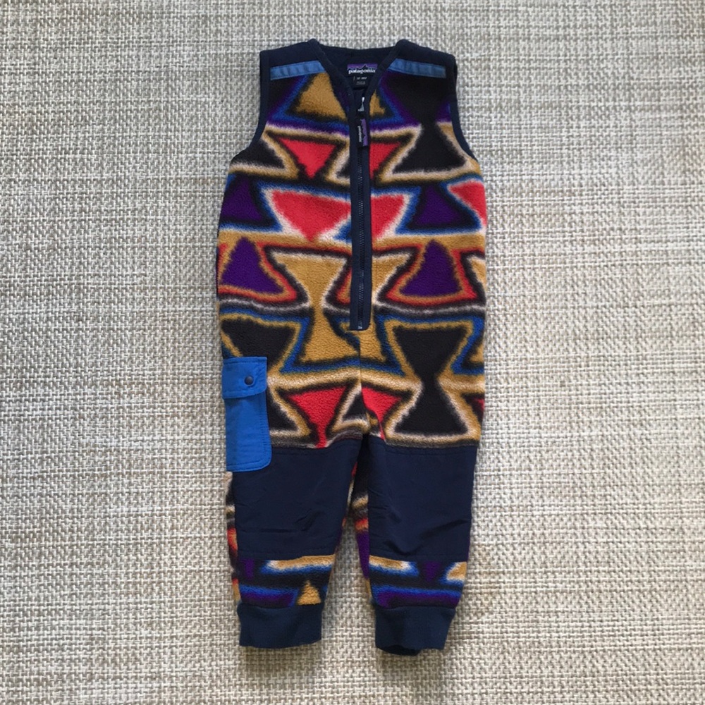 *Patagonia Patched Jumpsuit (size 12-18m)